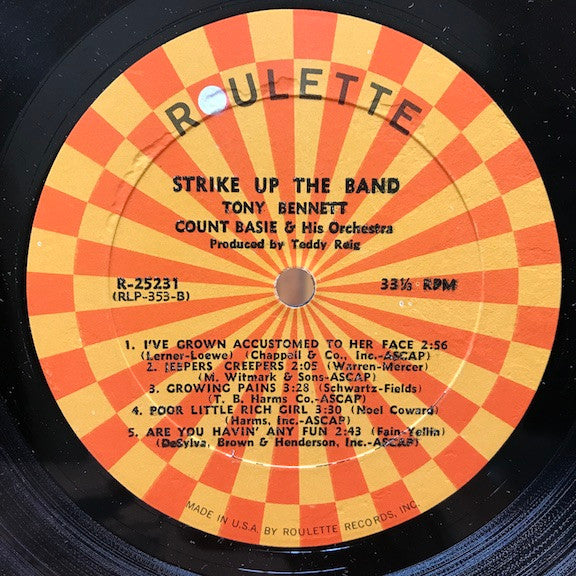 Bennett* & Basie* : Strike Up The Band (LP, Album, Mono)