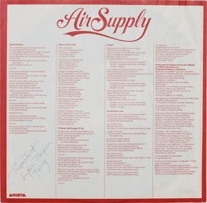 Air Supply : The One That You Love (LP, Album)