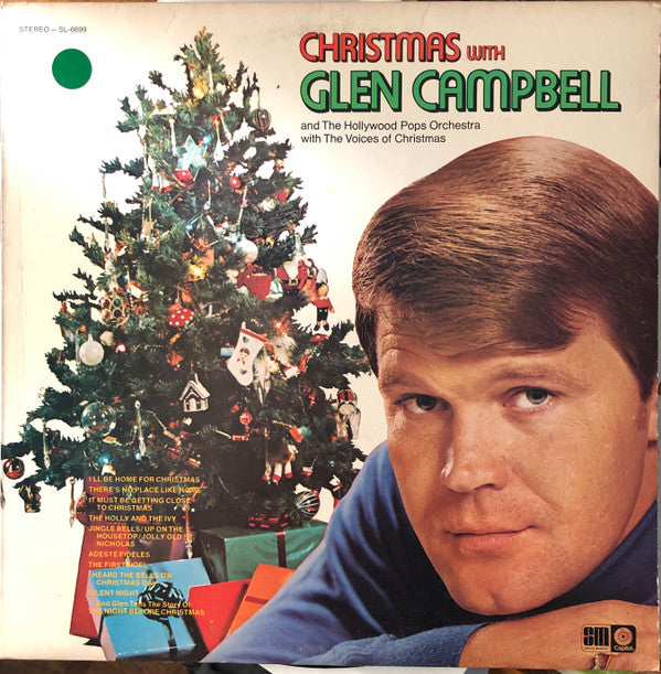 Glen Campbell And The Hollywood Pops Orchestra* With The Voices Of Christmas : Christmas With Glen Campbell (LP, Comp, RP, L.A)