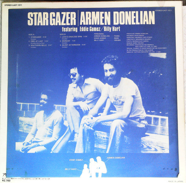 Armen Donelian featuring Eddie Gomez, Billy Hart : Stargazer (LP)