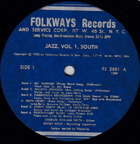 Various : Jazz Volume 1: The South (LP, Comp)