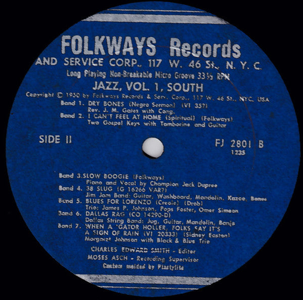 Various : Jazz Volume 1: The South (LP, Comp)