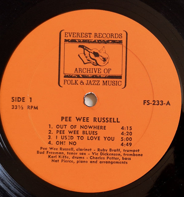 Pee Wee Russell : Pee Wee Russell  (LP, Album)