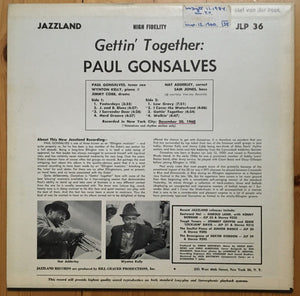 Paul Gonsalves : Gettin' Together (LP, Mono, RE)