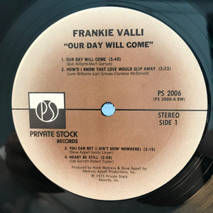 Frankie Valli : Our Day Will Come (LP, Album, Bes)