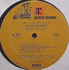 Toussaint* : Life, Love And Faith (LP, Album)