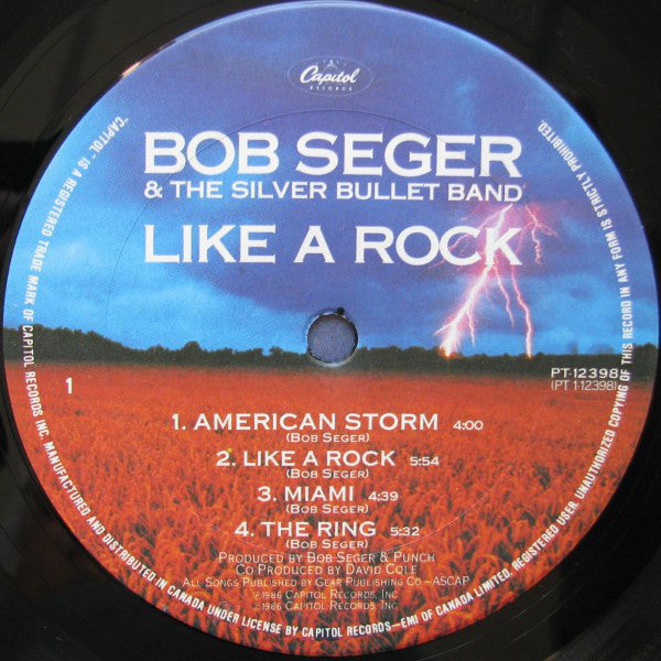 Bob Seger & The Silver Bullet Band* : Like A Rock (LP, Album)