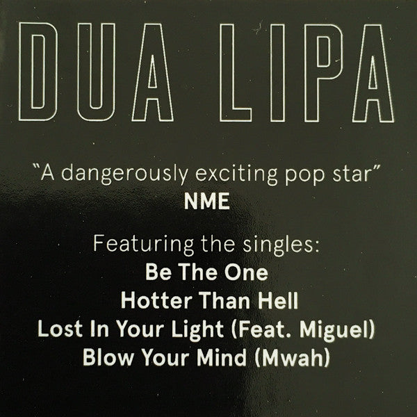 Dua Lipa : Dua Lipa (LP, Album, RE, Gat)