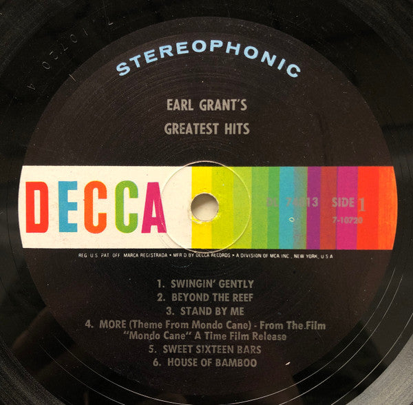 Earl Grant : Earl Grant's Greatest Hits (LP, Comp, Pin)