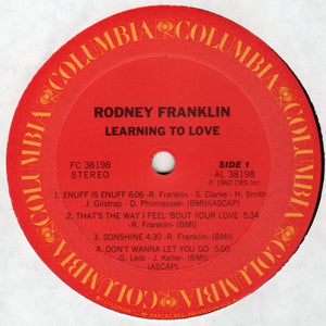 Rodney Franklin : Learning To Love (LP, Album)