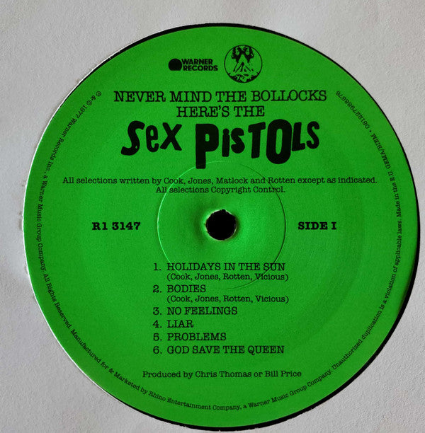Sex Pistols : Never Mind The Bollocks Here's The Sex Pistols (LP, Album, RE)