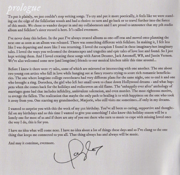 Taylor Swift : Evermore (CD, Album, Dlx)