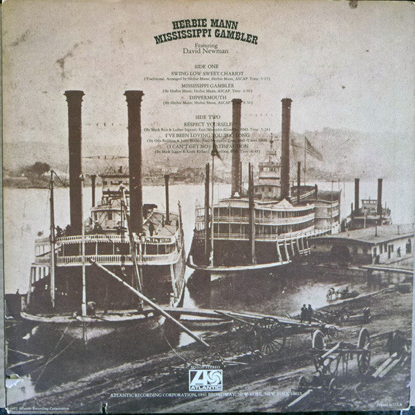 Herbie Mann : Mississippi Gambler (LP, Album, PR)