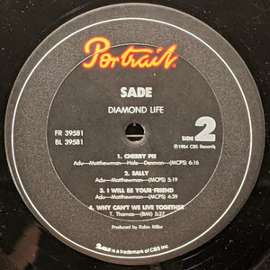 Sade : Diamond Life (LP, Album, Car)