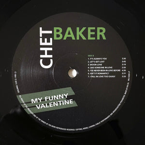 Chet Baker : My Funny Valentine (LP, Comp, RE)