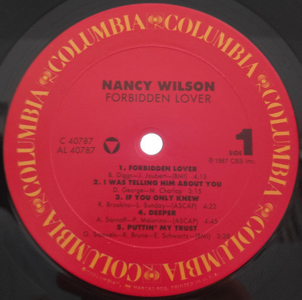 Nancy Wilson : Forbidden Lover (LP, Album)
