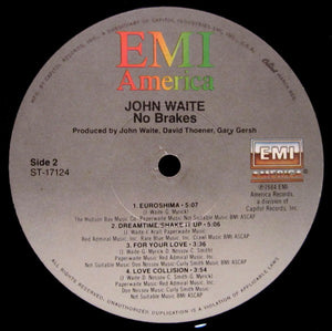 Buy John Waite : No Brakes (LP, Album, Jac) Online for a great