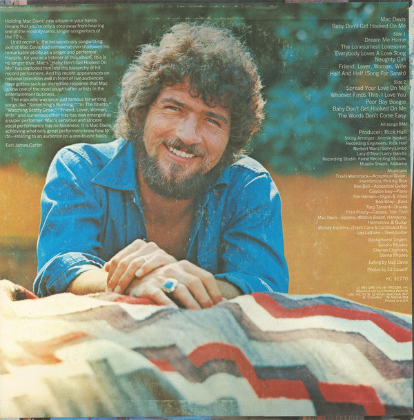 Mac Davis : Baby Don't Get Hooked On Me (LP, Album)