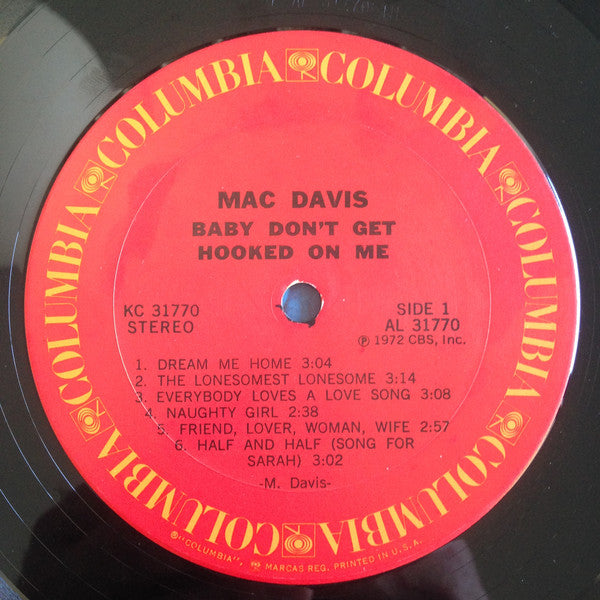 Mac Davis : Baby Don't Get Hooked On Me (LP, Album)