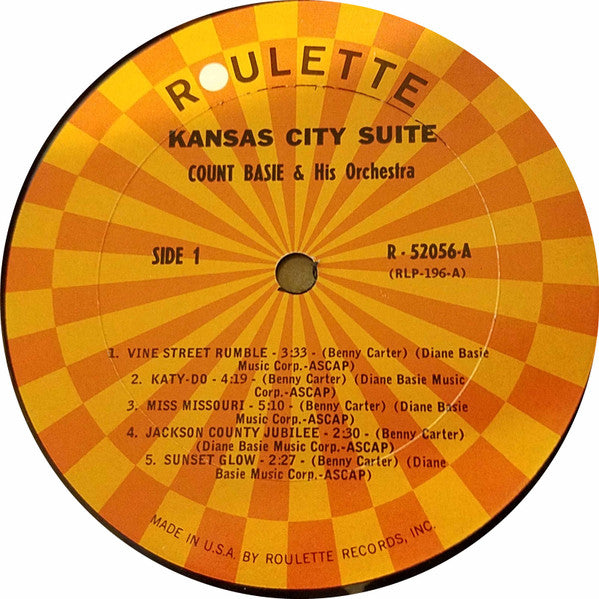 Count Basie Orchestra : Kansas City Suite - The Music Of Benny Carter (LP, Mono, RP, Jac)