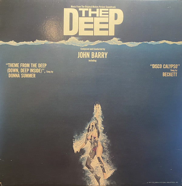 John Barry : The Deep (Music From The Original Motion Picture Soundtrack) (LP, Album, Promo, Blu)