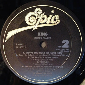 King : Bitter Sweet (LP, Album, Pit)