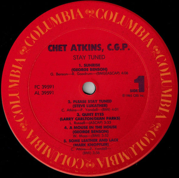 Chet Atkins, C.G.P.* : Stay Tuned (LP, Album, Pit)