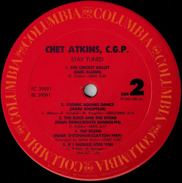 Chet Atkins, C.G.P.* : Stay Tuned (LP, Album, Pit)