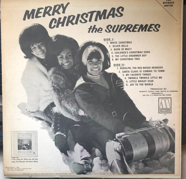 The Supremes : Merry Christmas (LP, Album, Ind)