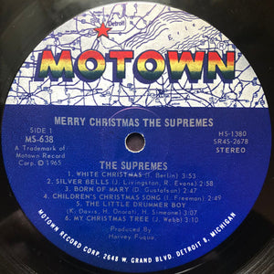 The Supremes : Merry Christmas (LP, Album, Ind)