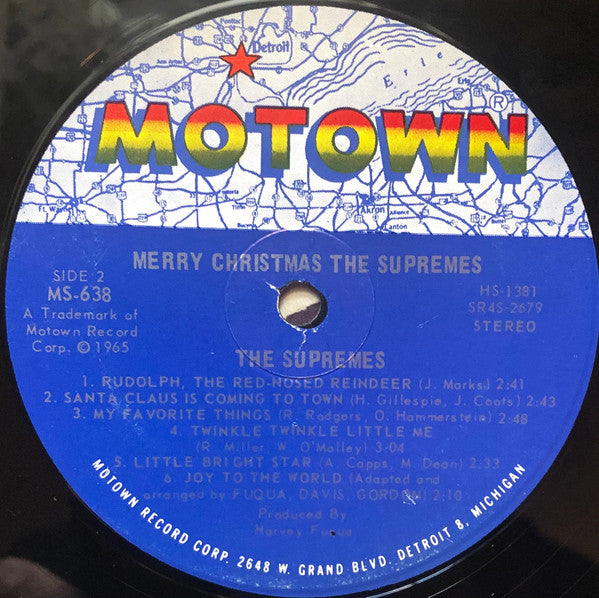 The Supremes : Merry Christmas (LP, Album, Ind)