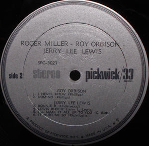 Roger Miller - Roy Orbison - Jerry Lee Lewis : Roger Miller - Roy Orbison - Jerry Lee Lewis (LP, Comp)