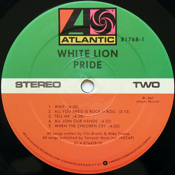Buy White Lion : Pride (LP, Album, SP ) Online for a great price