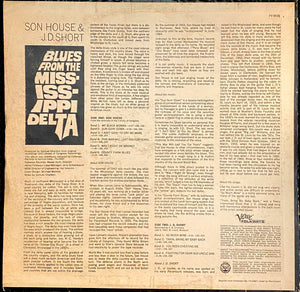 Son House, J. D. Short : Blues From The Mississippi Delta (LP, Comp, Mono, RP)