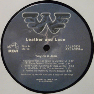 Waylon* And Jessi* : Leather And Lace (LP, Album, Ind)