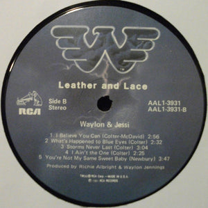 Waylon* And Jessi* : Leather And Lace (LP, Album, Ind)