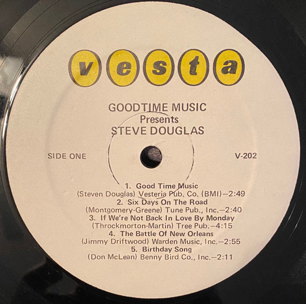 Steve Douglas (13) : Goodtime Music Presents Steve Douglas (LP, Album)