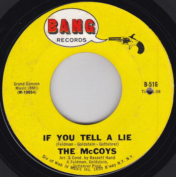 The McCoys : Up And Down (7", Single, Styrene, Mon)