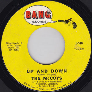 The McCoys : Up And Down (7", Single, Styrene, Mon)