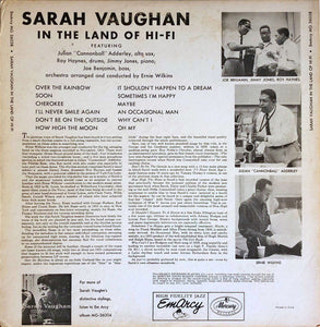 Sarah Vaughan : In The Land Of Hi-Fi (LP, Album, Mono)