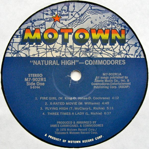 Commodores : Natural High (LP, Album, Rai)