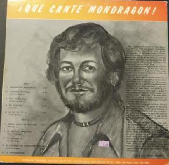 Roberto Mondragon : I Que Cante Mondragon! (LP, Album)