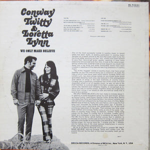 Loretta Lynn & Conway Twitty* : We Only Make Believe (LP, Album, Pin)