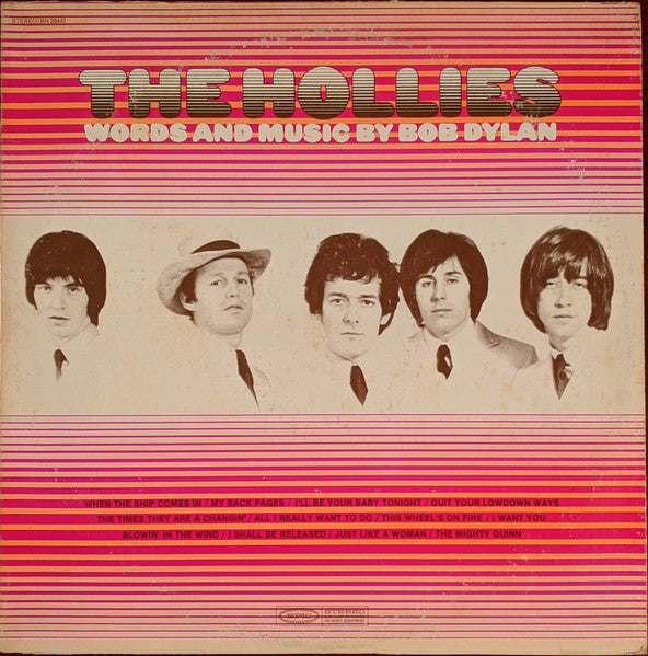 The Hollies : Words And Music By Bob Dylan (LP, Album, RP, Ter)