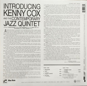 Kenny Cox And The Contemporary Jazz Quintet (2) : Introducing Kenny Cox And The Contemporary Jazz Quintet (LP, Album, RE, 180)