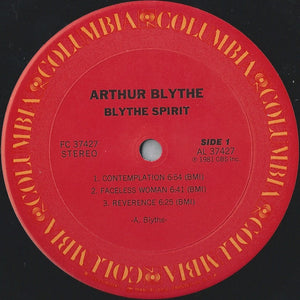 Arthur Blythe : Blythe Spirit (LP, Album, Ter)