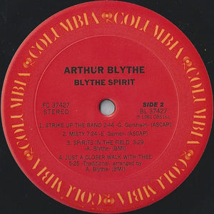 Arthur Blythe : Blythe Spirit (LP, Album, Ter)