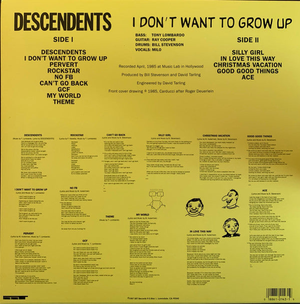 Descendents : I Don't Want To Grow Up (LP, Album)