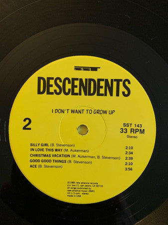 Descendents : I Don't Want To Grow Up (LP, Album)