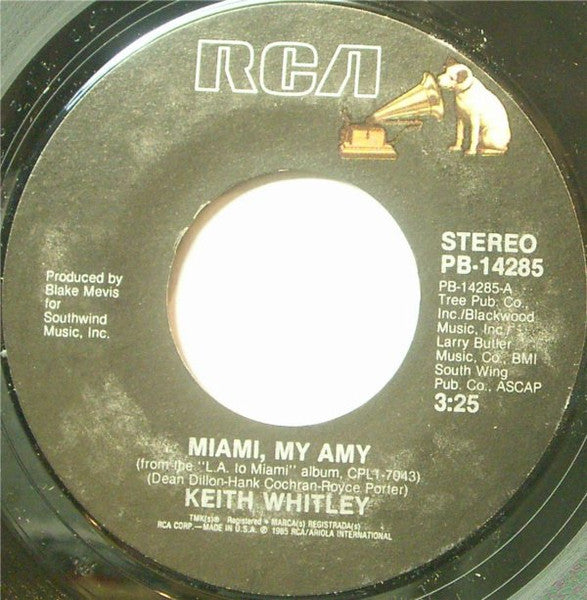 Keith Whitley : Miami, My Amy / I've Got The Heart For You (7")